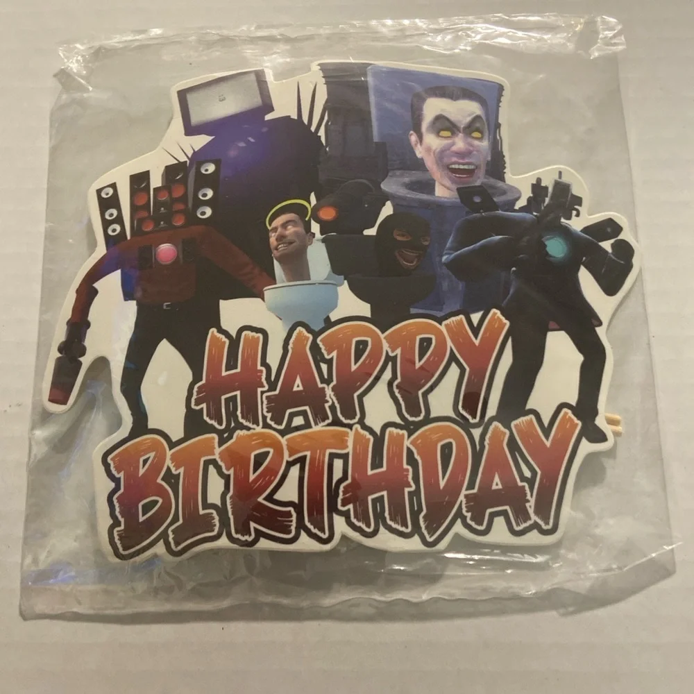 skibidi toilet birthday party decorations pack…new!! - Picture 2 of 4